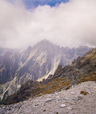 Güzel dağ manzarası Tatry, Slovakya