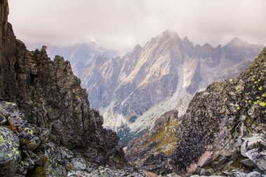 Güzel dağ manzarası Tatry, Slovakya