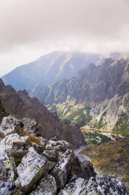 Güzel dağ manzarası Tatry, Slovakya