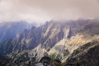 Güzel dağ manzarası Tatry, Slovakya