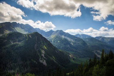 Güzel dağ manzarası Tatry, Slovakya