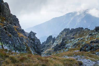 Güzel dağ manzarası Tatry, Slovakya