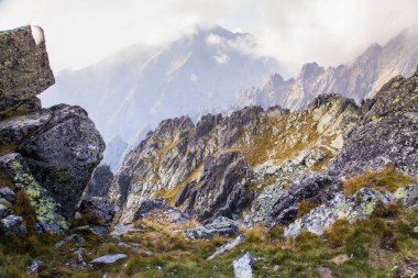 Güzel dağ manzarası Tatry, Slovakya