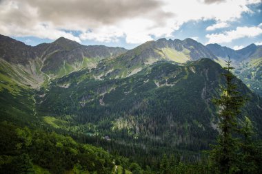 Güzel dağ manzarası Tatry, Slovakya