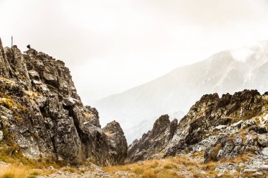 Güzel dağ manzarası Tatry, Slovakya