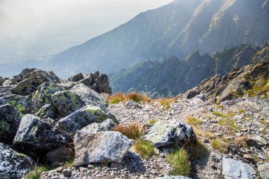 Güzel dağ manzarası Tatry, Slovakya