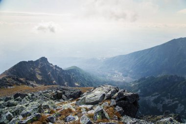Güzel dağ manzarası Tatry, Slovakya