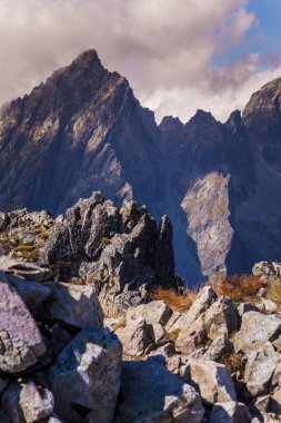 Güzel dağ manzarası Tatry, Slovakya