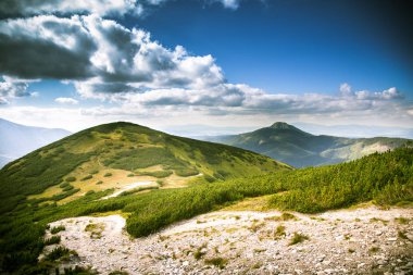 Güzel dağ manzarası Tatry, Slovakya