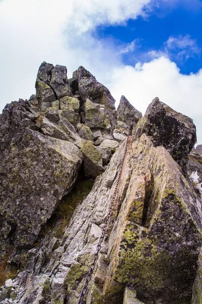 Güzel dağ manzarası Tatry, Slovakya