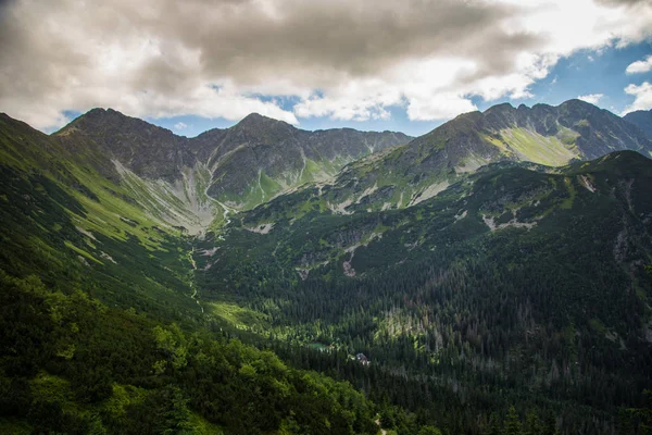 Güzel dağ manzarası Tatry, Slovakya