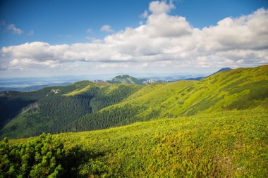 Güzel dağ manzarası Tatry, Slovakya