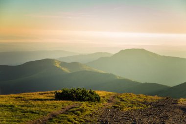 Güzel dağ manzarası Tatry, Slovakya