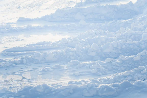 Güzel taze kar desen minimalist tarzı. Kış arka plan. Norveç, Kuzey Avrupa. Doku kadar kapatın