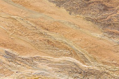 Güzel kum desenler Baltık Denizi kıyısında. Soyut, renkli arka plan kum plaj. Sığ derinlik-in tarla.