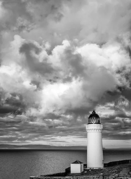 Faro di Davaar con nuvole drammatiche — Foto Stock