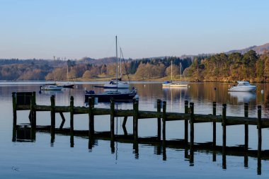 Windermere'deki göl iskelesi, Waterhead, Ambleside