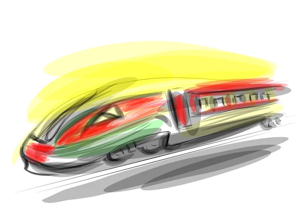 Yüksek hızlı tren — Stok Vektör