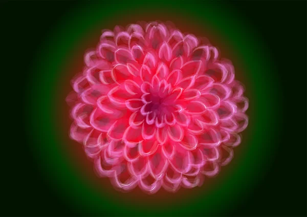 Dahlia abstract illustration — Διανυσματικό Αρχείο