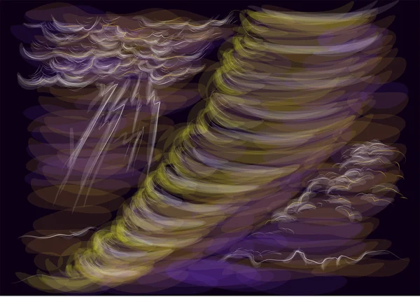 Illustration abstraite ouragan — Image vectorielle