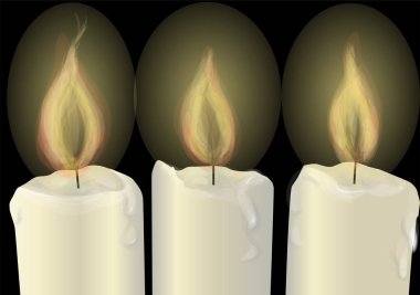 Üç yanan mumlar 