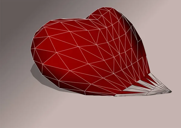 Corazón símbolo abstracto — Archivo Imágenes Vectoriales