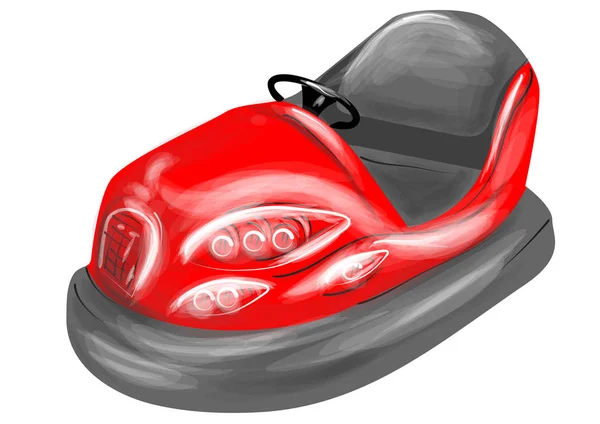 Bumper car vector illustration — Stock Vector