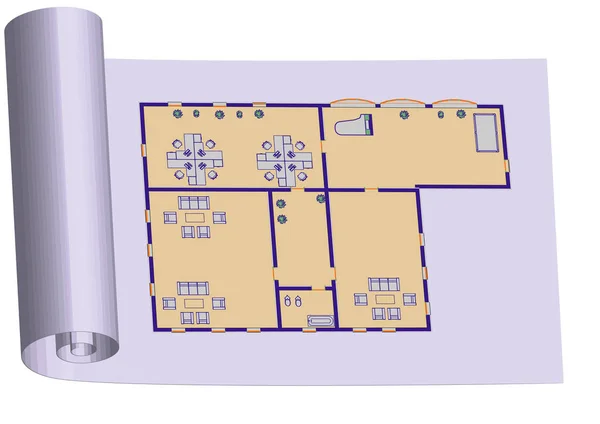 Planning van vectorillustratie — Stockvector