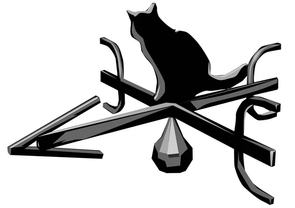 Girouette noire — Image vectorielle