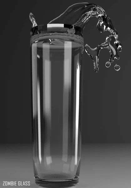 僵尸玻璃 3d 图 — 图库照片