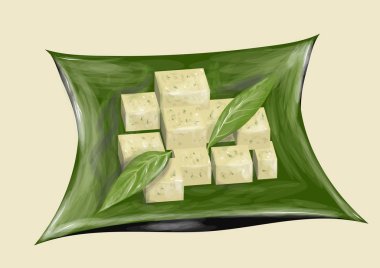 tofu vektör çizim