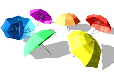 şemsiye illüstrasyon vektör