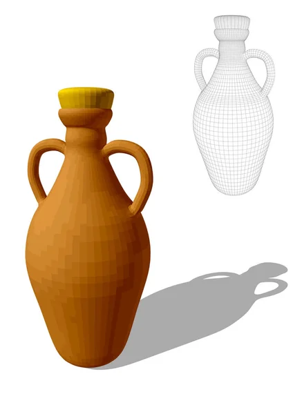 Illustration vectorielle bouteille d'huile — Image vectorielle