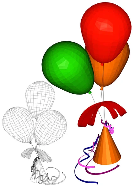 Születésnapi party vektor illusztráció — Stock Vector