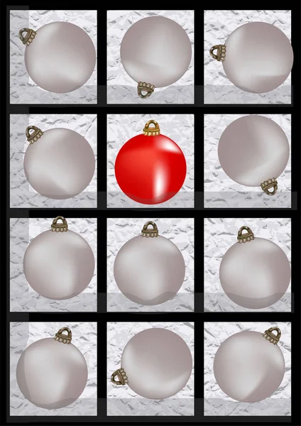 Christmas balls vector illustration — Stock Vector
