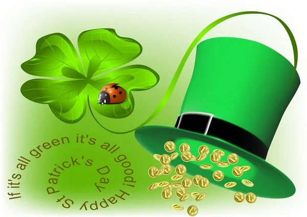 Powodzenia i szczęśliwego St Patricks Day — Wektor stockowy