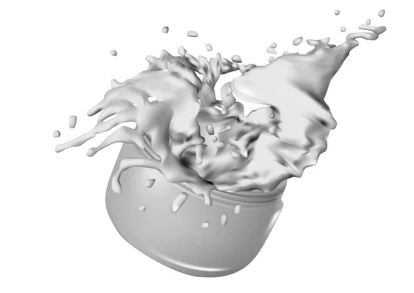 Splash of cream — Stock Vector