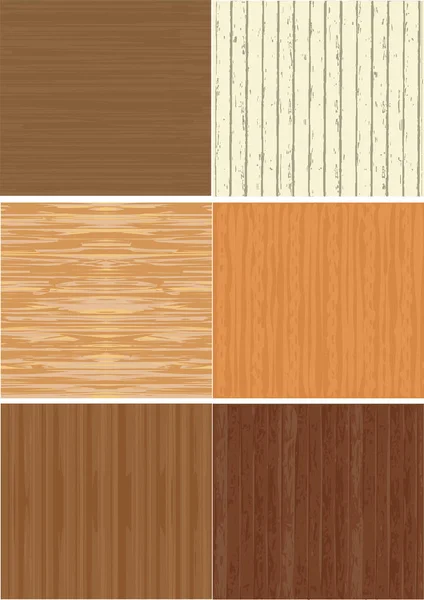 Set of wooden texture — Stock Vector