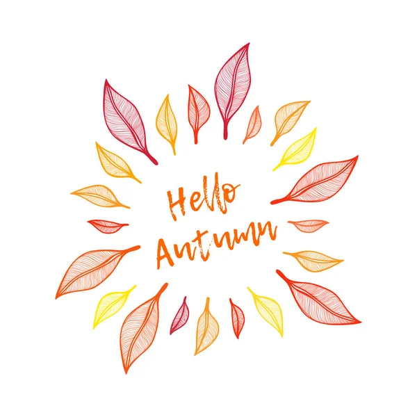 Tasarım için doğal vektör öğeleri el çekilmiş