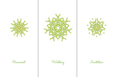 Tasarım şablonu için vektör öğeleri.