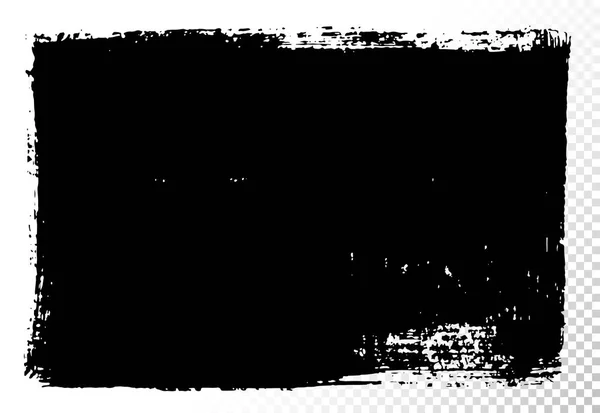 Zone de texte rectangulaire. Taches vectorielles d'huile noire isolées sur blanc. Eléments de design texturés dessinés à la main . — Image vectorielle