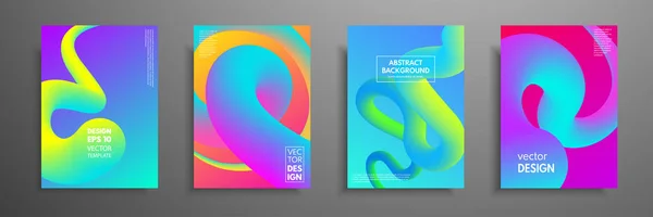 Colorful covers design set. Modern covers template design. Applicable for design covers, pentation, magazines, flyers, annual reports, posters and business cards. — Stock Vector