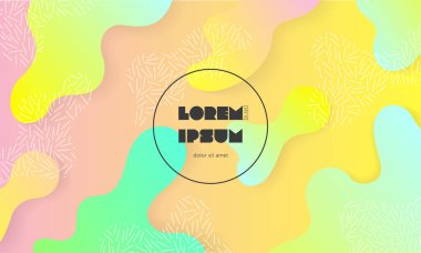 Renkli arka plan metin için yer ile. Soyut vektör sıvı arka plan. Broşür, el ilanı, afiş, kapakları, dizüstü bilgisayarlar, kartvizit, posterler ve arka planında için uygulanabilir