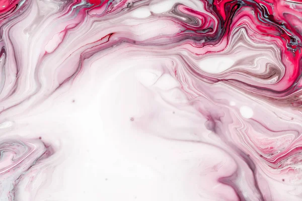 Redemoinhos de mármore ou as ondulações de ágata. Textura de mármore líquido com cores rosa e marrom. Abstrato fundo pintura para papéis de parede, cartazes, cartões, convites, sites. Arte fluida . — Fotografia de Stock