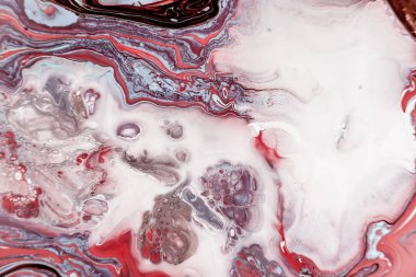 Soyut resim, modaya uygun bir arka plan olarak kullanılan duvar kağıtları, posterler, kartları, davetiyeleri, Web siteleri için. Modern sanat. Mermer etkisi resim. Karışık beyaz, kahverengi ve pembe boyalar.