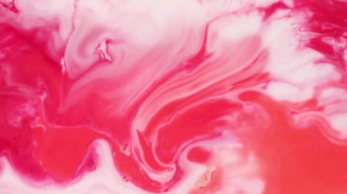 Renkli sıvı sanat dokuları. Soyut boya karıştırma efekti. Sıvı dalgalı modern akrilik sanat eserleri. Akrilik hareketli psikedelik arka plan. Pembe, altın ve beyaz yaratıcı boya hareketi.