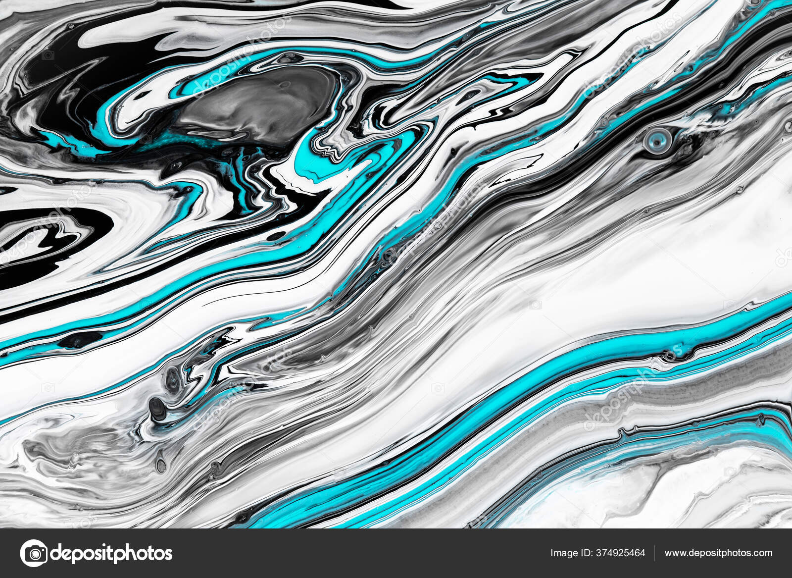 Contemporary Art Abstract Hand Drawn Black And White Acrylic Paint Texture  With Marble Effect Background, Liquid Texture, Liquid Paint, Liquid Pattern  Background Image And Wallpaper for Free Download