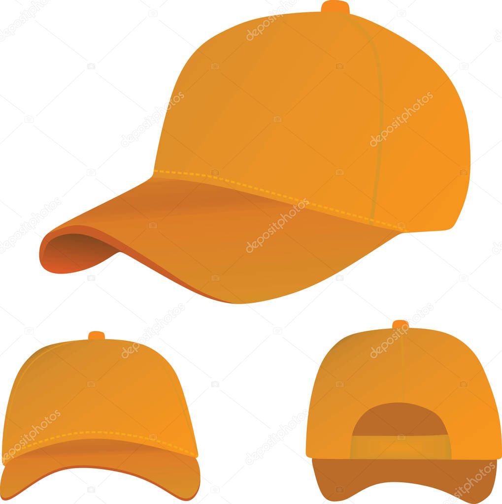 Orange baseball cap