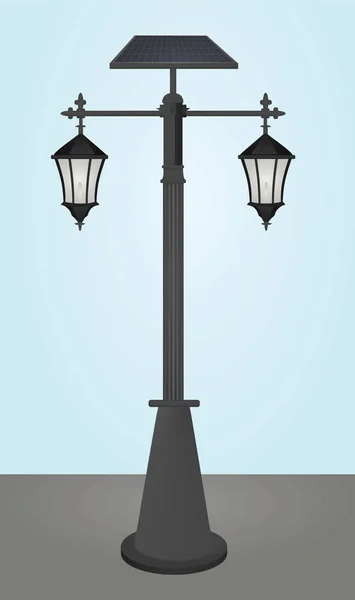 Vintage straat licht — Stockvector