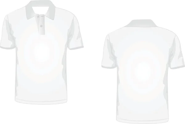 Modèle Shirt Homme Polo Vecteur — Image vectorielle